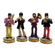 Beatles Yellow Submarine Sgt. Pepper Bobble Statue Set